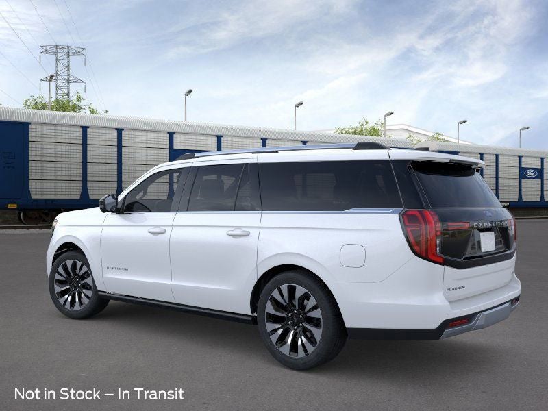 2026 Ford Expedition Max Platinum in Star White Metallic Tri-Coat — front three-quarter view
